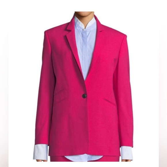 Rag and Bone Ridley Hot Pink Stretch Blazer - Picture 7 of 15